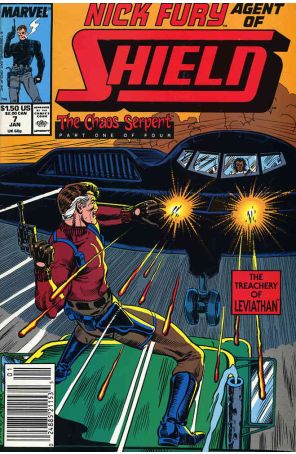 Nick Fury, Agent of S.H.I.E.L.D. (3rd Series) 7 (Newsstand) published by Marvel with cover art by Keith Pollard