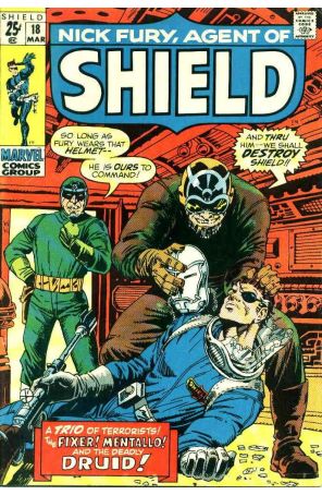 Nick Fury, Agent of SHIELD (1st series) 18 published by Marvel with cover art by Herb Trimpe