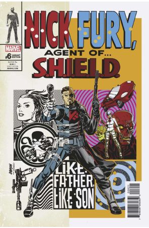 Nick Fury 6A published by Marvel with cover art by Dave Johnson