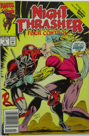 Night Thrasher: Four Control 3 (Newsstand) published by Marvel with cover art by Mark Bagley