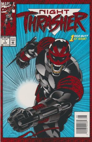 Night Thrasher 1 (Newsstand) published by Marvel with cover art by Javier Saltares