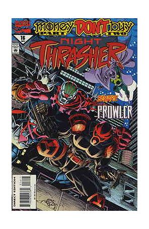 Night Thrasher 16 published by Marvel with cover art by Art Nichols