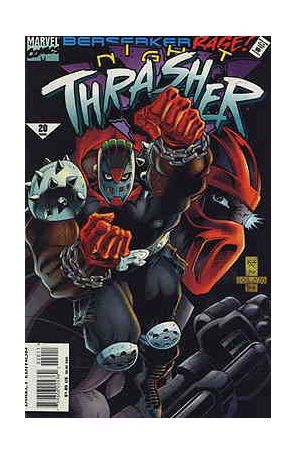 Night Thrasher 20 published by Marvel with cover art by Dario Carrasco
