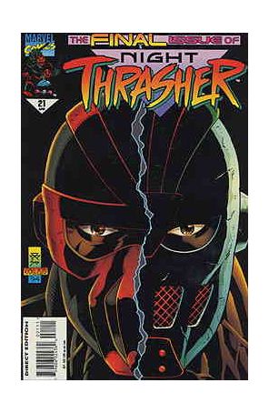 Night Thrasher 21 published by Marvel with cover art by Dario Carrasco
