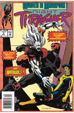 Night Thrasher 3 (Newsstand) published by Marvel with cover art by Javier Saltares