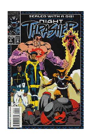 Night Thrasher 4 published by Marvel with cover art by Javier Saltares