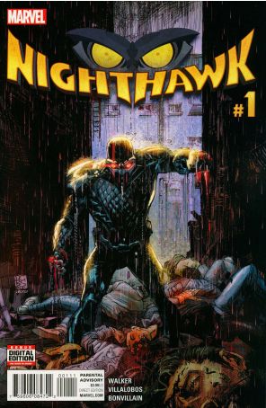 Nighthawk (2nd Series) 1 published by Marvel with cover art by Denys Cowan