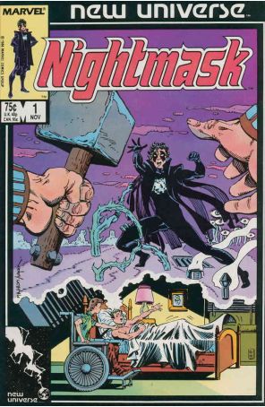 Nightmask 1 published by Marvel with cover art by Al Milgrom