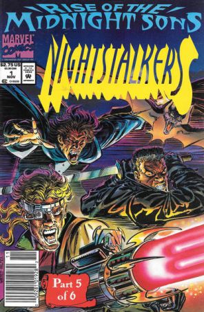 Nightstalkers 1 (Newsstand) published by Marvel with cover art by Ron Garney