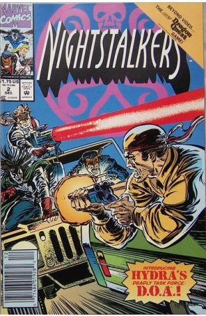 Nightstalkers 2 (Newsstand) published by Marvel with cover art by Ron Garney