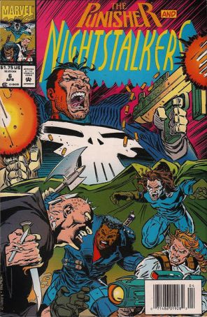 Nightstalkers 6 (Newsstand) published by Marvel with cover art by Ron Garney