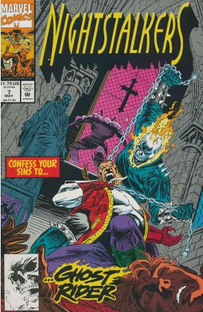 Nightstalkers 7 published by Marvel with cover art by Ron Garney