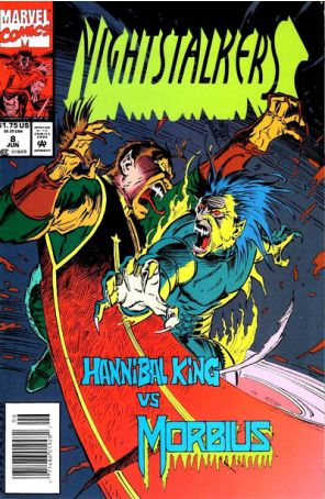 Nightstalkers 8 (Newsstand) published by Marvel with cover art by Ron Garney