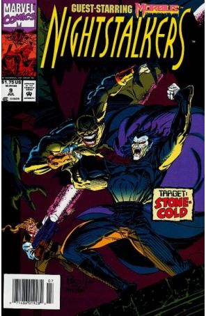 Nightstalkers 9 (Newsstand) published by Marvel with cover art by Mark Pacella