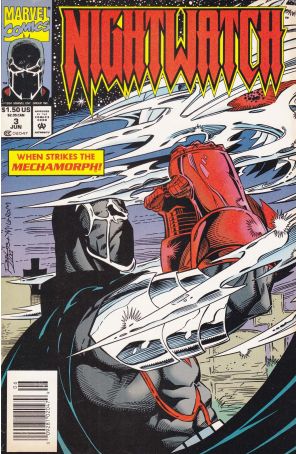 Nightwatch 2 (Newsstand) (with card) published by Marvel with cover art by Ron Lim
