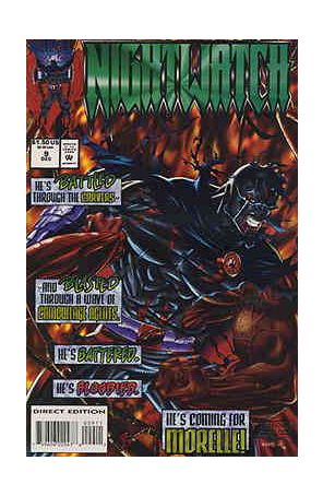 Nightwatch 9 published by Marvel with cover art by Roy Burdine