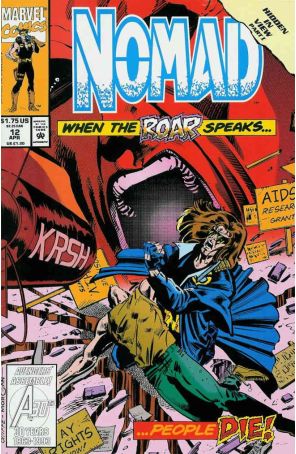 Nomad 12 published by Marvel with cover art by Patrick Olliffe