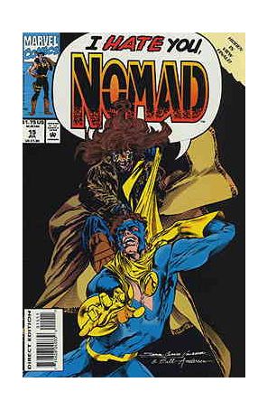 Nomad 15 published by Marvel with cover art by S. Clarke Hawbaker