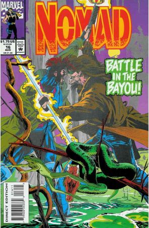 Nomad 16 published by Marvel with cover art by S. Clarke Hawbaker