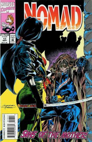 Nomad 17 published by Marvel with cover art by S. Clarke Hawbaker