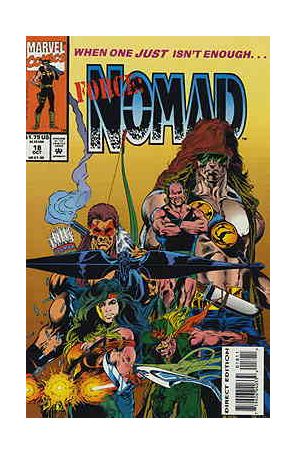Nomad 18 published by Marvel with cover art by S. Clarke Hawbaker