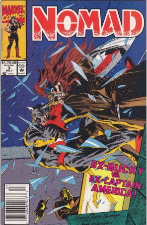 Nomad 3 (Newsstand) published by Marvel with cover art by S. Clarke Hawbaker