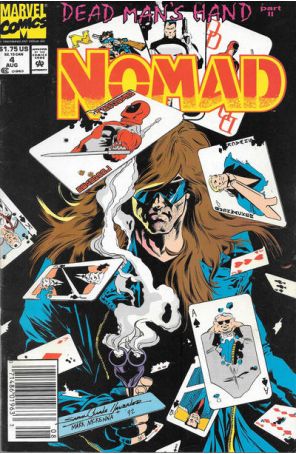 Nomad 4 (Newsstand) published by Marvel with cover art by S. Clarke Hawbaker