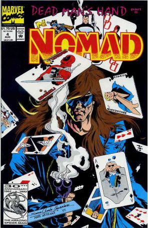 Nomad 4 published by Marvel with cover art by S. Clarke Hawbaker