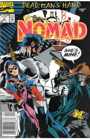 Nomad 5 (Newsstand) published by Marvel with cover art by S. Clarke Hawbaker