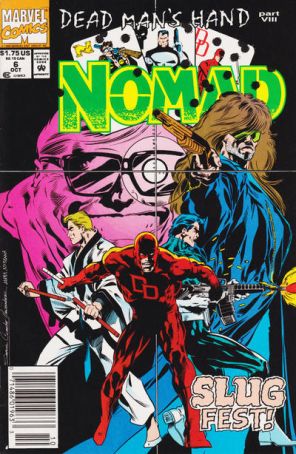 Nomad 6 (Newsstand) published by Marvel with cover art by S. Clarke Hawbaker