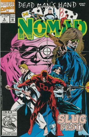 Nomad 6 published by Marvel with cover art by S. Clarke Hawbaker