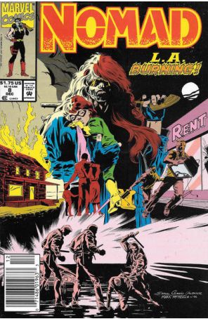 Nomad 8 (Newsstand) published by Marvel with cover art by S. Clarke Hawbaker