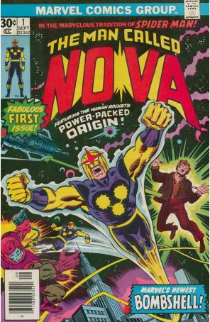 Nova (1st Series) 1 published by Marvel with cover art by John Buscema