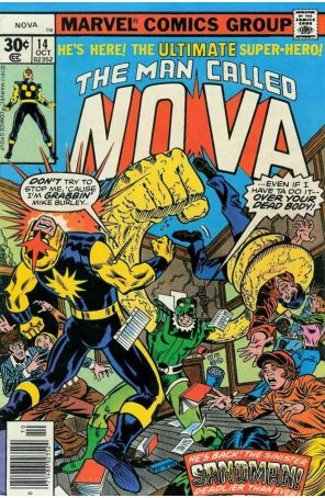Nova (1st Series) 14 published by Marvel with cover art by George Pérez