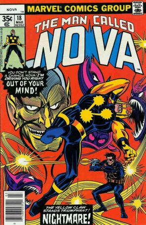 Nova (1st Series) 18 published by Marvel with cover art by Carmine Infantino