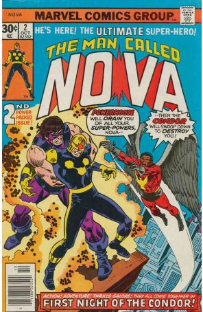 Nova (1st Series) 2 published by Marvel with cover art by John Buscema