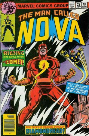 Nova (1st Series) 22 published by Marvel with cover art by Dave Cockrum