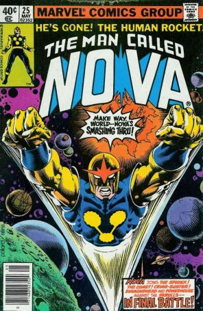 Nova (1st Series) 25 published by Marvel with cover art by Keith Pollard