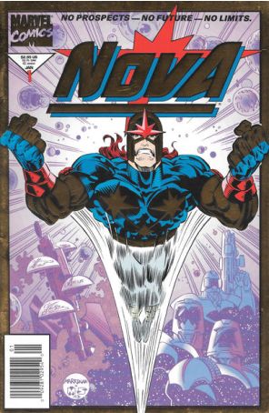 Nova (2nd Series) 1 (Newsstand) published by Marvel with cover art by Chris Marrinan