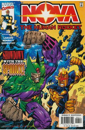 Nova (3rd Series) 6 published by Marvel with cover art by Erik Larsen