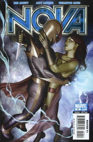 Nova (4th Series) 10 published by Marvel with cover art by Adi Granov