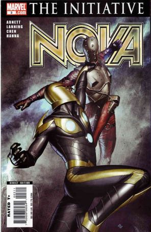 Nova (4th Series) 3 published by Marvel with cover art by Adi Granov