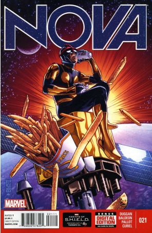 Nova (5th Series) 21 published by Marvel with cover art by J.G. Jones