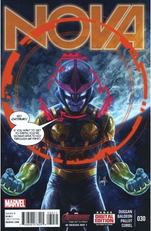 Nova (5th Series) 30 published by Marvel with cover art by Gary Choo