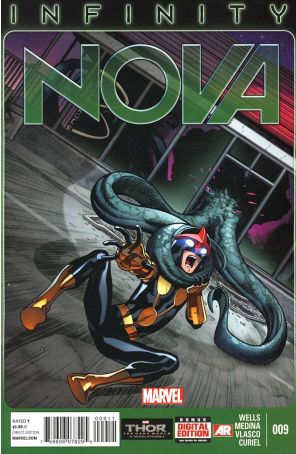 Nova (5th Series) 9 published by Marvel with cover art by Ed McGuinness