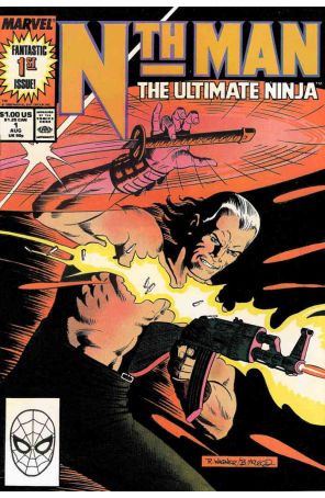 Nth Man, the Ultimate Ninja 1 published by Marvel with cover art by Ron Wagner