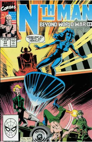 Nth Man, the Ultimate Ninja 11 published by Marvel with cover art by Ron Wagner