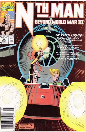 Nth Man, the Ultimate Ninja 12 (Newsstand) published by Marvel with cover art by Ron Wagner