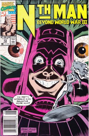 Nth Man, the Ultimate Ninja 13 (Newsstand) published by Marvel with cover art by Ron Wagner