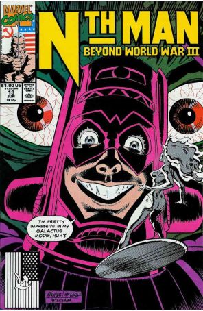 Nth Man, the Ultimate Ninja 13 published by Marvel with cover art by Ron Wagner